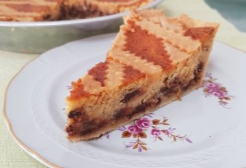 Pastiera Con Gocce Di Cioccolato preparazione 15