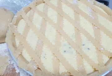 Pastiera Con Gocce Di Cioccolato preparazione 13
