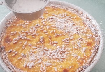 Torta della nonna preparazione 13