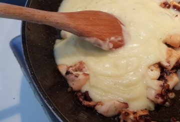 Pasta polpo e patate preparazione 6