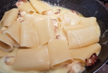 Pasta polpo e patate preparazione 7