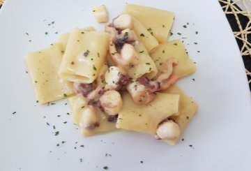 Pasta polpo e patate preparazione 8