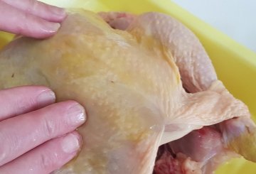Pollo al forno preparazione 0