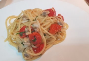 Spaghetti con i lupini preparazione 8