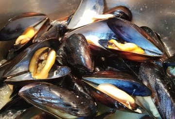 Cozze alla Busara preparazione 7