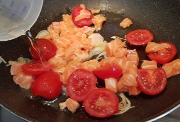 Pasta al Salmone Fresco preparazione 5