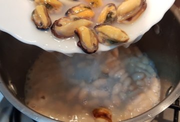 Pasta fagioli e cozze preparazione 5