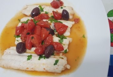 Pesce bandiera alla mediterranea preparazione 5