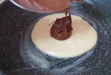 Pancake alla Nutella preparazione 4