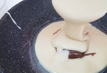 Pancake alla Nutella preparazione 5