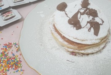 Pancake alla Nutella preparazione 10