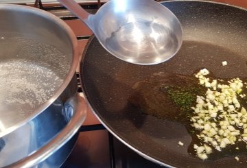 Pasta con la Bottarga preparazione 2