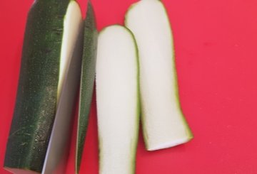 Zucchine fritte preparazione 1