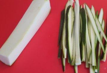 Zucchine fritte preparazione 2