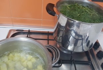 Cicorie e Patate preparazione 2