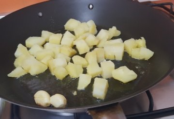Cicorie e Patate preparazione 5