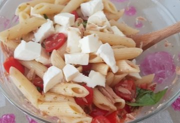 Penne con Tonno e Mozzarella preparazione 4