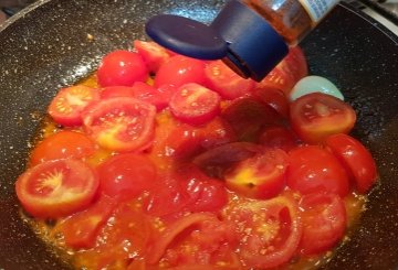 Uova Sode con Pomodorini preparazione 3
