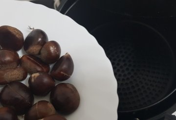 Castagne nella Friggitrice ad Aria preparazione 2