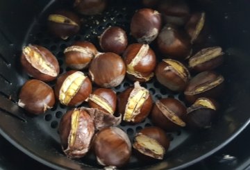 Castagne nella Friggitrice ad Aria preparazione 4