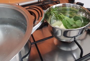 Gnocchi di Zucca Burro e Salvia  preparazione 1