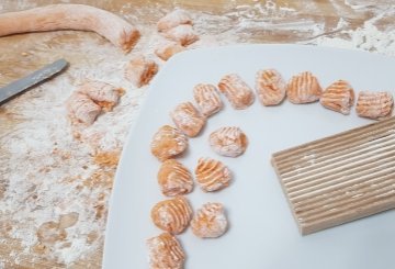 Gnocchi di Zucca Burro e Salvia  preparazione 0