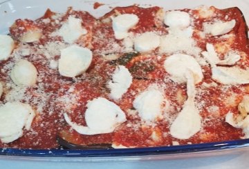 Parmigiana Di Melanzane Al Forno preparazione 10