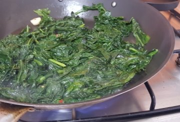 Cavolo Nero in Padella preparazione 3