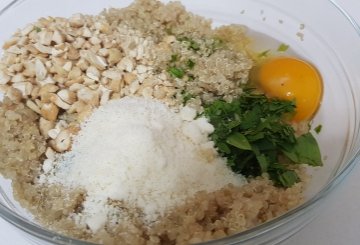 Polpette di Quinoa  preparazione 6