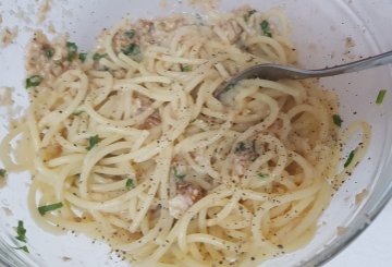 Spaghetti con le noci preparazione 7