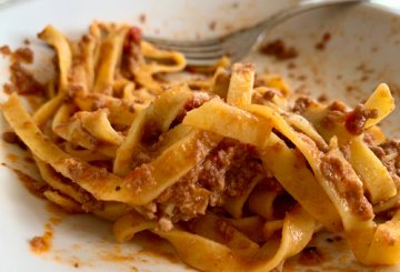 Tagliatelle Alla Bolognese preparazione 7