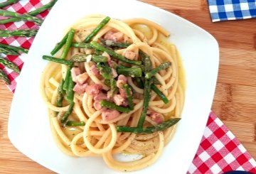 Carbonara Di Asparagi preparazione 7