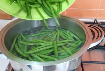 Pennette Al Pesto Di Fagiolini preparazione 0