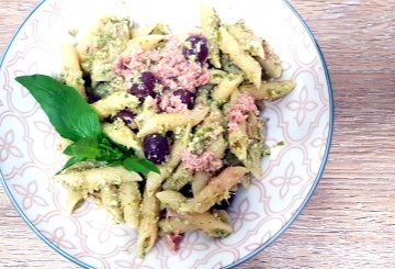 Pennette Al Pesto Di Fagiolini preparazione 7