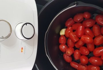 Sugo Con Pomodorini Freschi preparazione 1