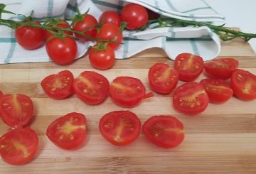 Pomodorini Confit Veloci preparazione 1