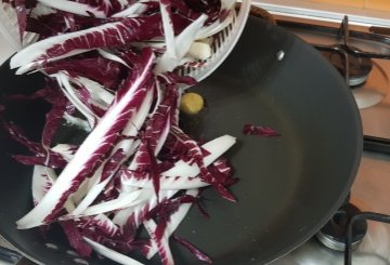 Radicchio In Padella preparazione 1