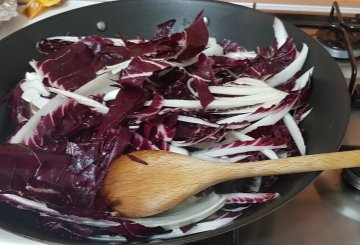 Radicchio In Padella preparazione 2