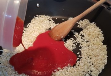 Risotto Al Pomodoro preparazione 4