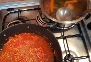 Risotto Al Pomodoro preparazione 6