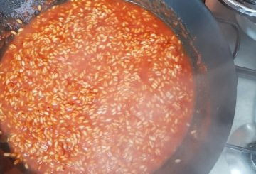 Risotto Al Pomodoro preparazione 7