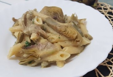 Pasta Con I Carciofi preparazione 9