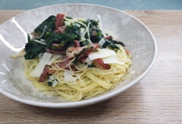 Pasta Con La Cicoria preparazione 8