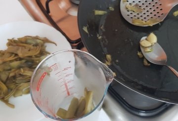 Pasta Con I Carciofi preparazione 5