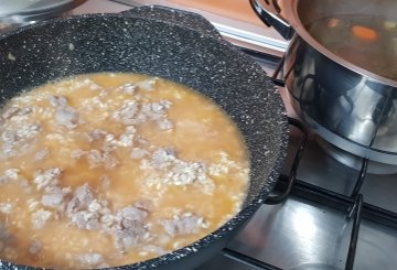 RISOTTO ALLA SALSICCIA preparazione 5