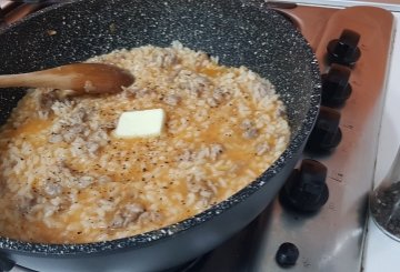 RISOTTO ALLA SALSICCIA preparazione 7