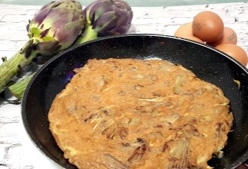 FRITTATA DI CARCIOFI preparazione 8