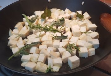 Sedano Rapa In Padella preparazione 4