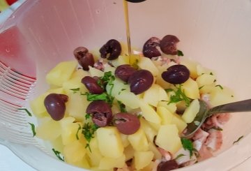 Insalata Di Moscardini E Patate preparazione 6