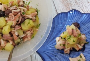 Insalata Di Moscardini E Patate preparazione 7